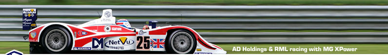 RML AD Group racing with MG X-Power